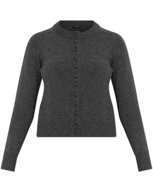 Rag & Bone Truien & Vesten ,Grijs ,Wol Wallace Crewneck Cardigan