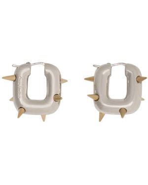 Acne Studios Hoop Spike Earrings - Mettallic