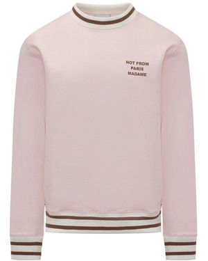 Drole de Monsieur Le Sweatshirt Slogan - Roze
