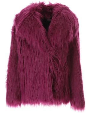 KARL LAGERFELD Hun's Pick Faux Fur Jacke - Lila