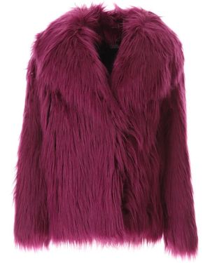 KARL LAGERFELD Jassen ,Paars ,Hun's Pick Faux Fur Jas
