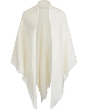 Elisabetta Franchi Ponchos - White