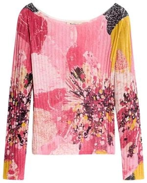 Desigual Long Sleeve T-Shirts - Pink