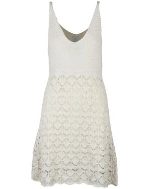 Eleventy Knitted Dresses - Bianco