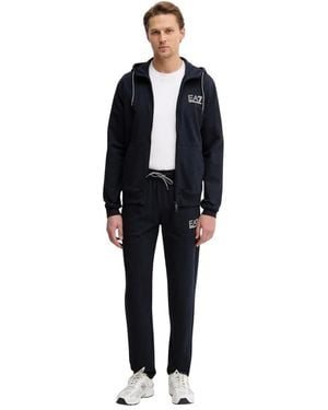 EA7 Kapuzenpullover Und Jogginghose Set - Schwarz