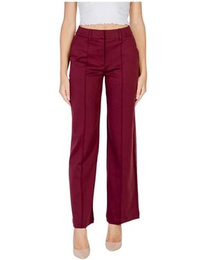Ichi Wide Trousers - Red