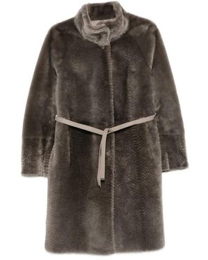 Suprema Belted Coats - Brown