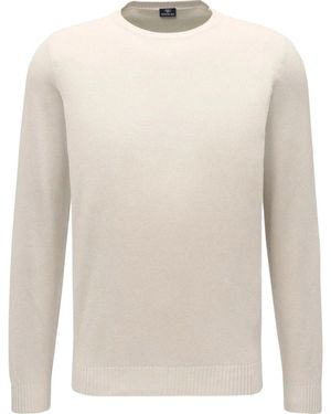 Fedeli Round-Neck Knitwear - Blanc