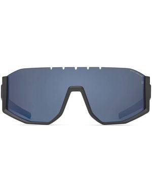 Dita Eyewear Accessoires ,Zwart ,Nylon Lancier Lsa-719 Zonnebril - Blauw