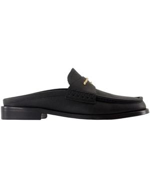 【送料&関税込】Alexander Wang Dark Grey Leather Riot Mules Alexander Wang Riot 85MM Studded Leather Sandals | Saks