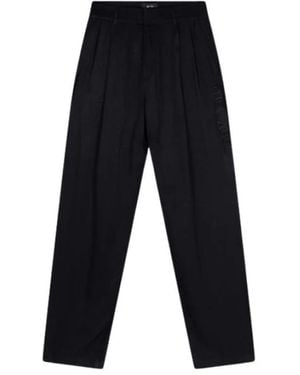 Alix The Label Elegante Flowy Twill Broek - Zwart