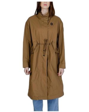 Blauer Parkas - Marrón