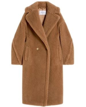 Max Mara Double-Breasted Coats - Marrón