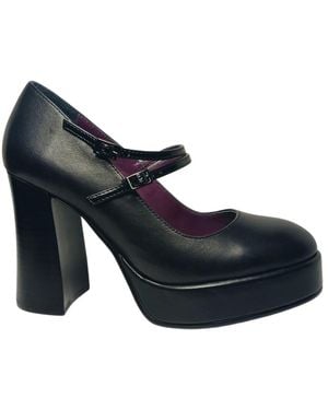 Apepazza Scarpe con tacco in pelle - Blu