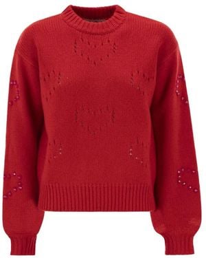 MC2 Saint Barth Round-Neck Knitwear - Rojo