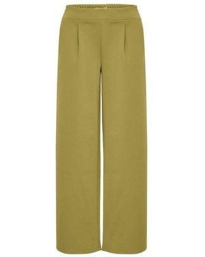 Ichi Broeken ,Groen ,Ihkate Sus Lange Wijde Broek