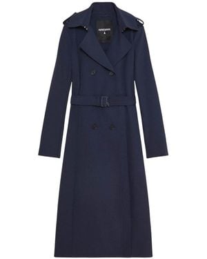 Patrizia Pepe Trench Coats - Blue