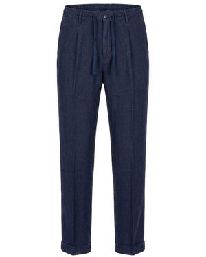 40weft Cropped Broeken - Blauw