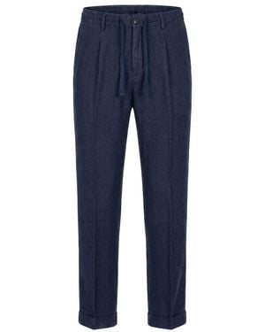 40weft Cropped Trousers - Bleu