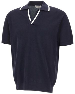 Paolo Pecora V-Neck Knitwear - Blue