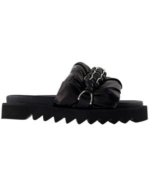 Toga Ledersandalen Mit Ketten-Detail - Schwarz