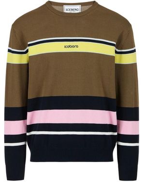 Iceberg Round-Neck Knitwear - Negro