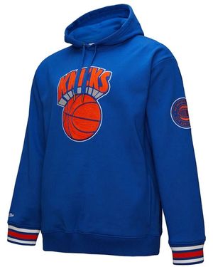 Mitchell & Ness Nba Chainstitch Fleece Vintage Logo Knicks - Blau