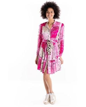 5 PROGRESS Shirt Dresses - Rosso