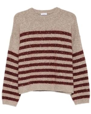 Brunello Cucinelli Round-Neck Knitwear - Marrón