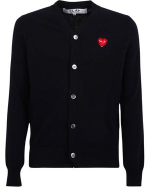 COMME DES GARÇONS PLAY Cardigans - Blue