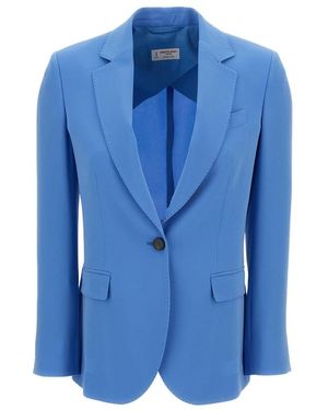 Alberto Biani Giacca Monopetto Avvitata - Blauw