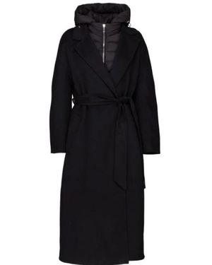 Moorer Belted Coats - Noir