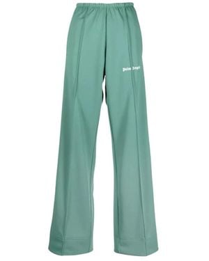 Palm Angels Grüne joggers mit seitenstreifen
