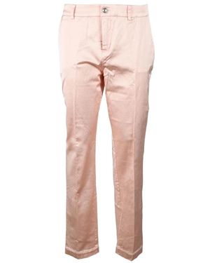 Guess Pantalones Casuales De Viscosa Y Spandex, Mujer, Talla - Rosa