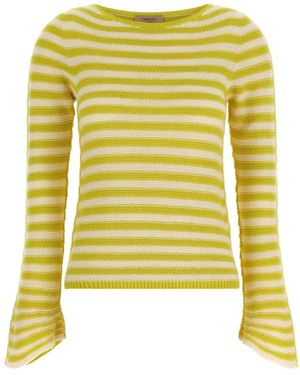 Twinset Round-Neck Knitwear - Yellow