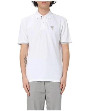 Blauer Polo Shirts - White