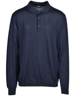 K-Way Strickpullover Mit Rundhalsausschnitt - Blau