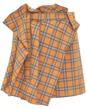 MSGM Short Skirts - Naranja