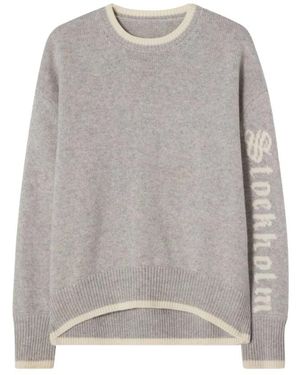 CLOEYS Truien & Vesten ,Grijs ,Wol City Intarsia Stockholm Sweater
