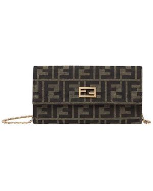 Fendi Tassen ,Bruin ,Clutch H26