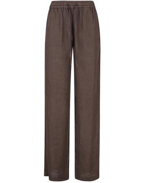 Fay Straight Trousers - Brown