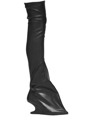 Rick Owens Over-The-Knee Boots - Black
