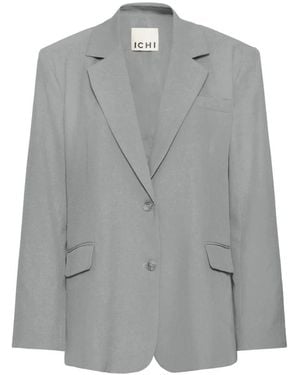 Ichi Jassen ,Grijs ,Leer Blazers