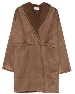 Betta Corradi Double-Breasted Coats - Brown