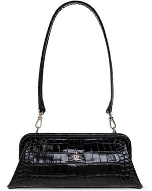 Vivienne Westwood Schultertasche Mit Logo - Schwarz