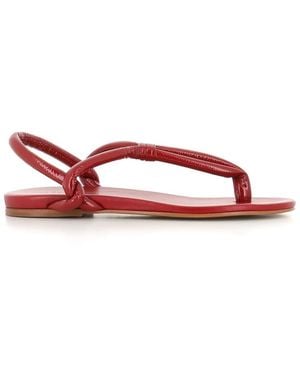 Roberto Del Carlo Flat Sandals - Red