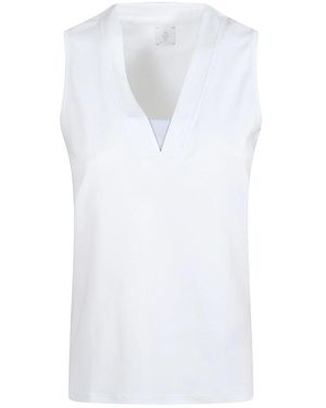 Eleventy Sleeveless Tops - White