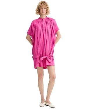 KENZO Kleedjes ,Roze ,Oversized Plissé Jurk