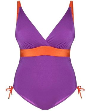 FIORELLA RUBINO Color Block One-Piece Swimsuit - Paars
