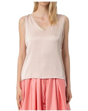 Fracomina Sleeveless Tops - Red
